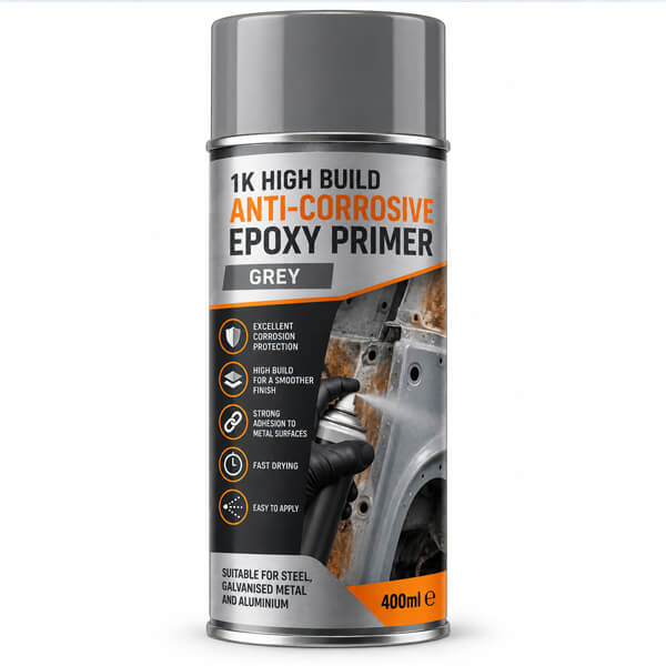 1K High Build Anti-corrosive Grey Epoxy Primer 400ml